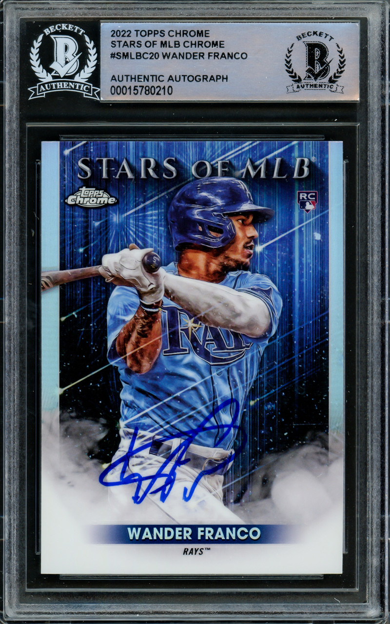 Wander Franco Autographed Signed 2022 Panini Chronicles Rookies & Stars  Rookie Card #4 Tampa Bay Rays Auto Grade Gem Mint 10 Beckett Beckett