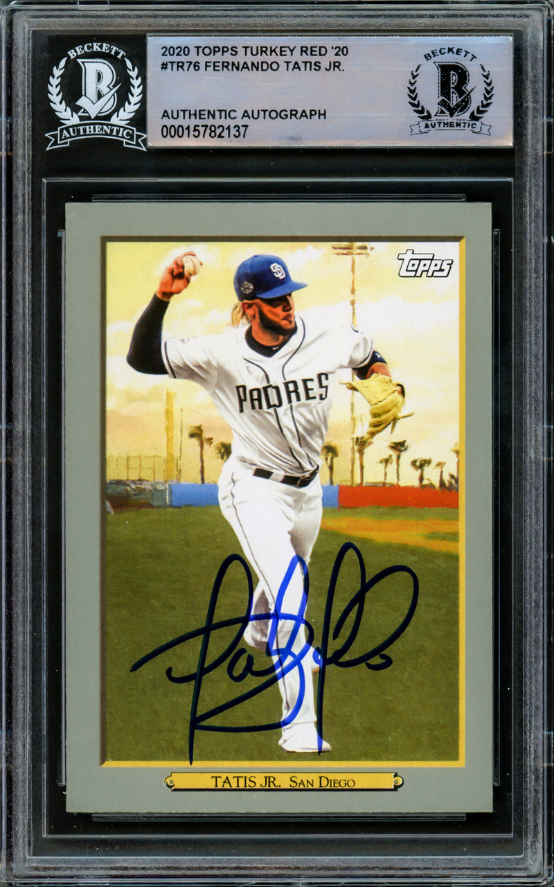 Fernando Tatis Jr. Autographed 2020 Topps Triple Threads Card #77 San Diego  Padres Beckett BAS #15500720