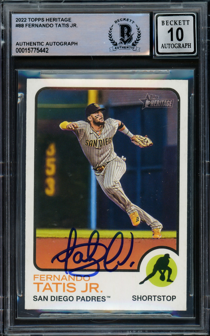 Topps Dynasty Tatis Jr. タティス auto サイン Fernando Tatis Jr. Autographed 2022 Topps Card #100 San