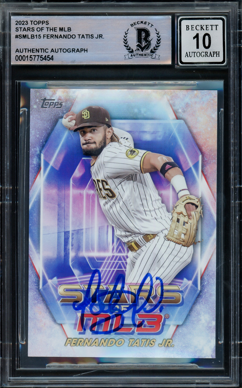 Fernando Tatis Jr. Autographed 2023 Topps Stars of MLB Card #SMLB-15 San  Diego Padres Auto Grade Gem Mint 10 Beckett BAS #15775454 - Mill Creek  Sports