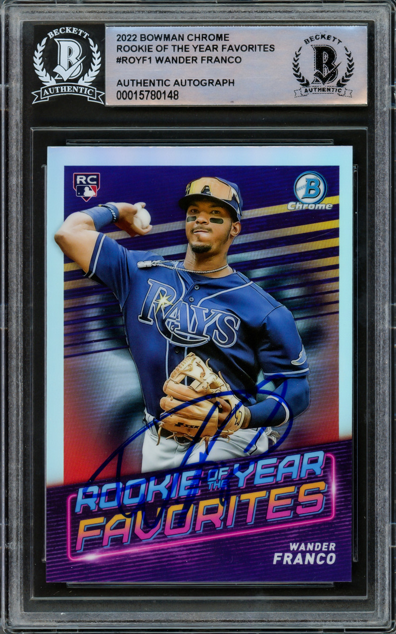 Wander Franco Autographed 2022 Bowman Chrome ROY Favorite Rookie