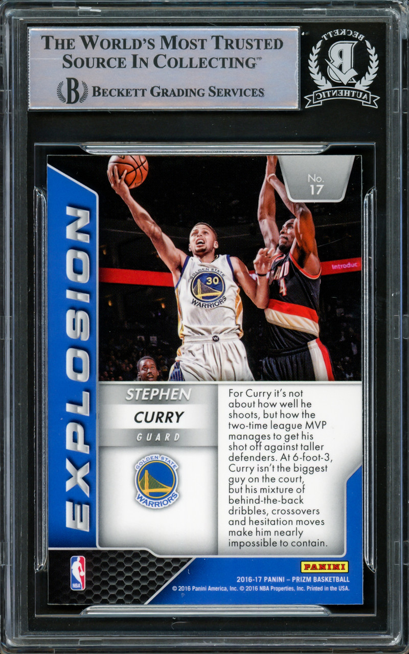 Stephen Curry Autographed 2016-17 Panini Prizm Card #281 Golden State  Warriors Beckett BAS Stock #216843 - Mill Creek Sports