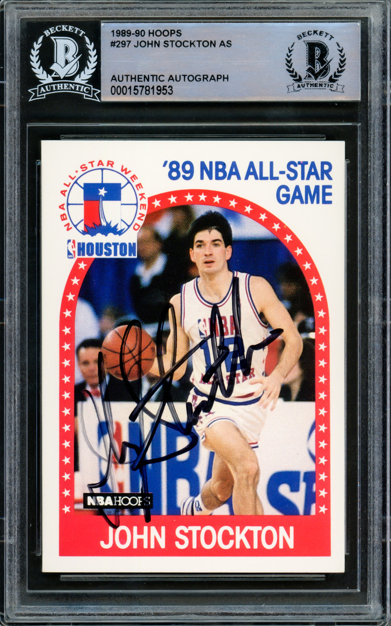  1989-90 Hoops Basketball #297 John Stockton Utah Jazz