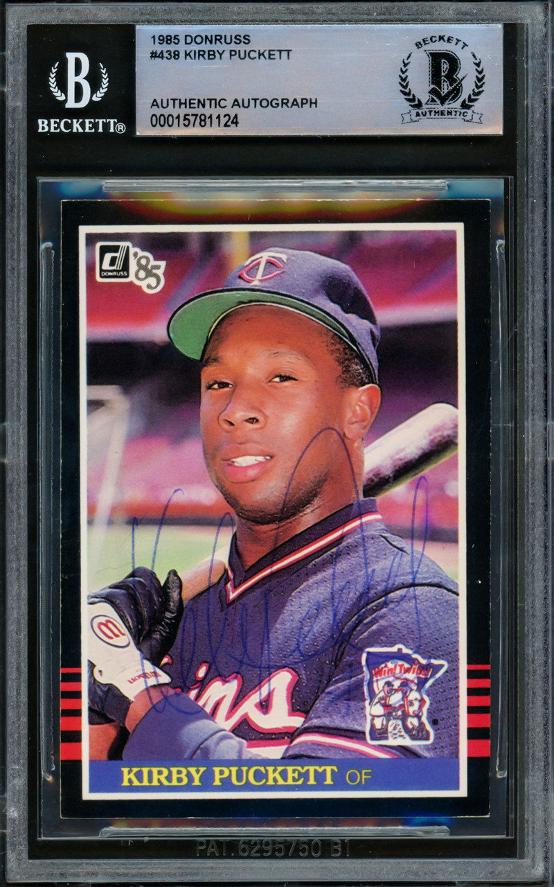 Kirby Puckett Autographed 1985 Donruss Rookie Card #438 Minnesota