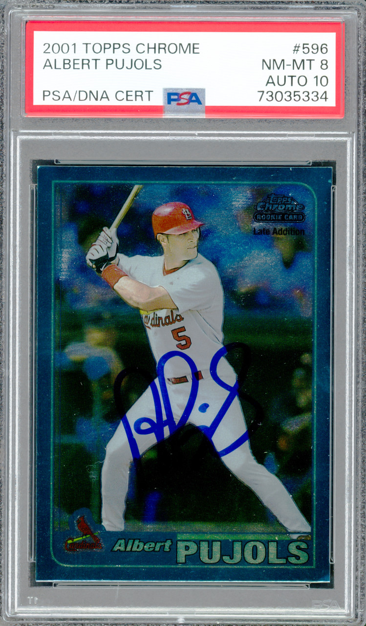 Albert Pujols 2001 Topps Chrome Rookie Card Late Edition #596 St