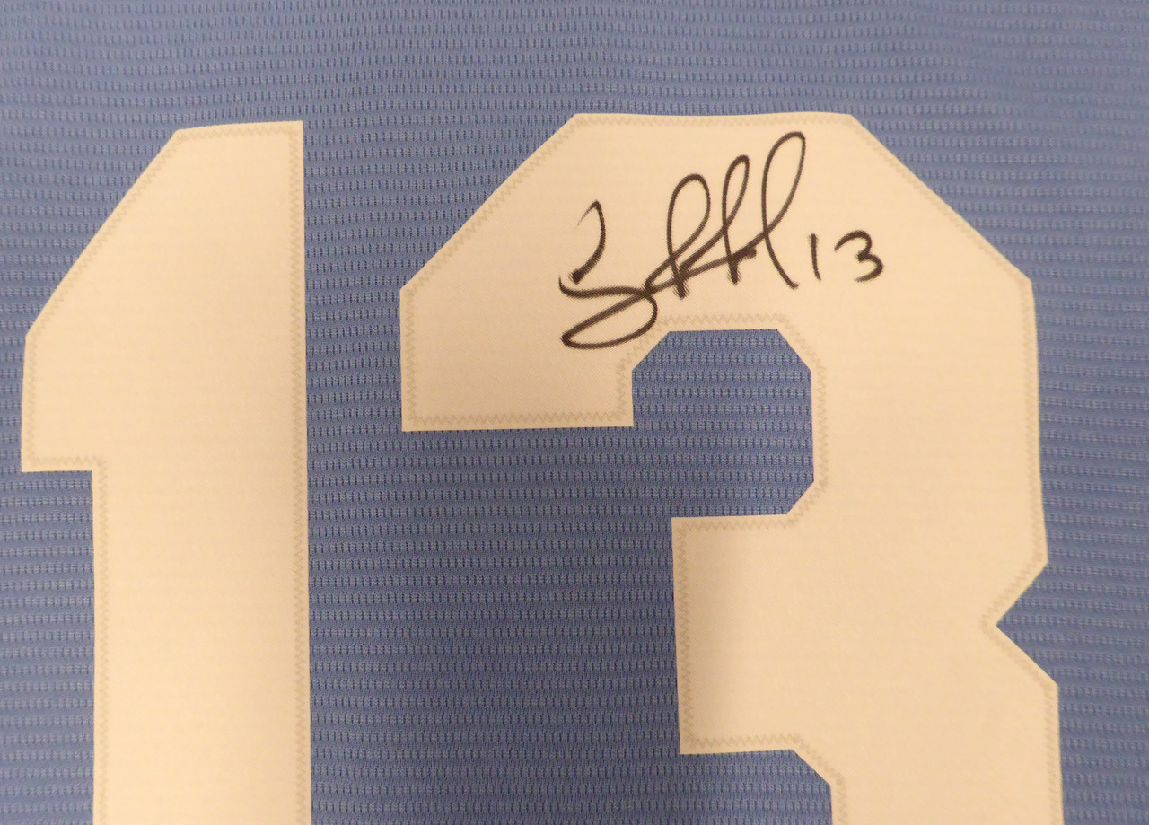 Kansas City Royals Salvador Perez Autographed Baby Blue Nike Jersey Size XL Beckett BAS Witness