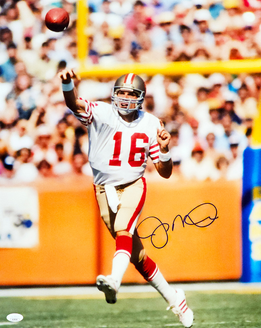 Joe Montana Autographed 16x20 Photo San Francisco 49ers JSA Stock #216968 -  Mill Creek Sports