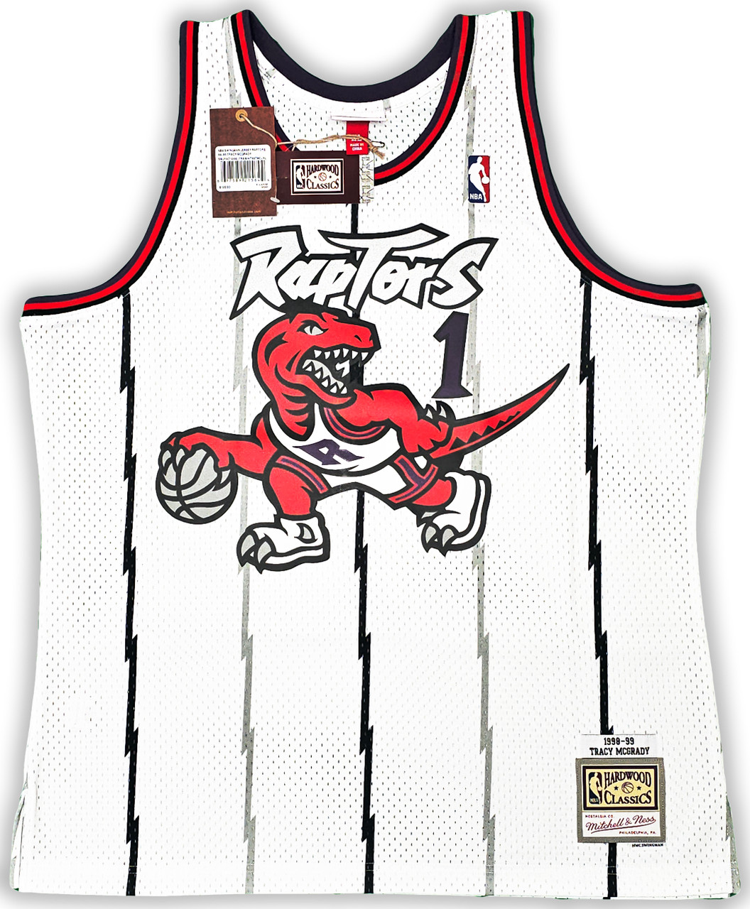 Tracy McGrady Toronto Raptors Mitchell & Ness 1998-99 Hardwood Classics Swingman Jersey - White, Size: 2XL