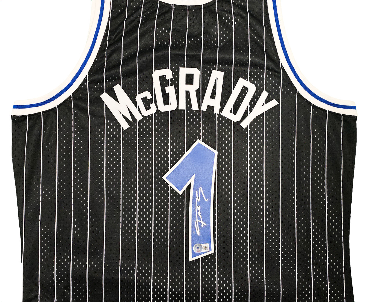 Orlando Magic Tracy McGrady Autographed Black Authentic Mitchell