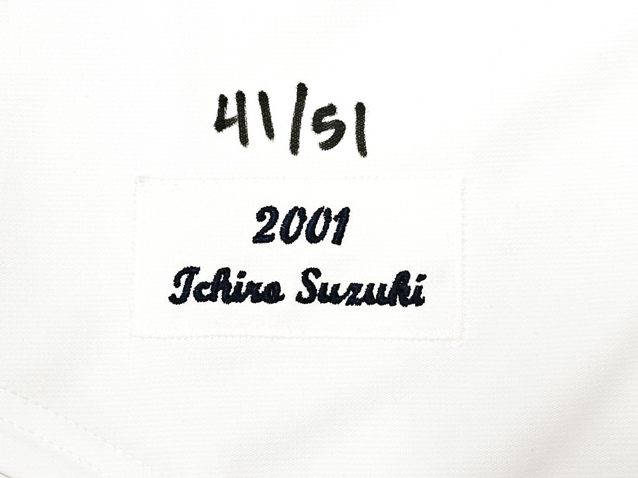 Mil Seattle Mariners Ichiro Suzuki Autographed White Majestic 2003 All-Star Game Jersey Size 4XL 51 Is Holo Stock #189997