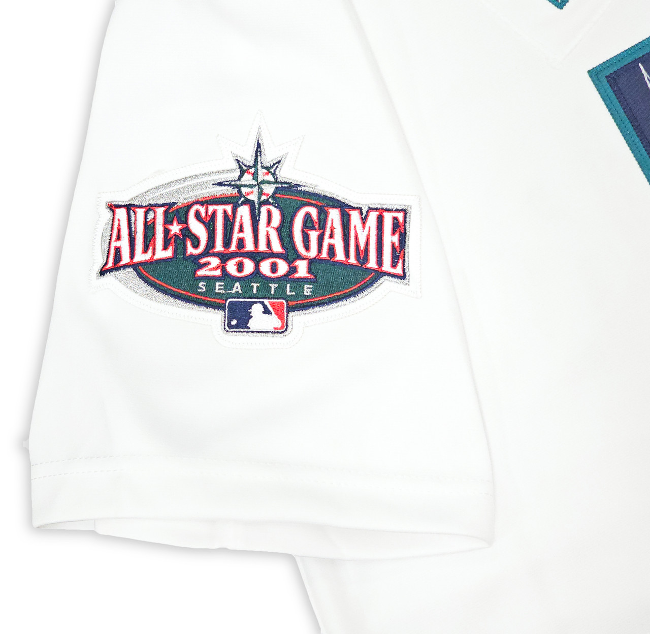 Seattle Mariners Ichiro Suzuki Autographed White Authentic Mitchell & Ness  2001 All Star Patch Jersey Size 48 01 ROY/MVP IS Holo Stock #217974 -  Mill Creek Sports