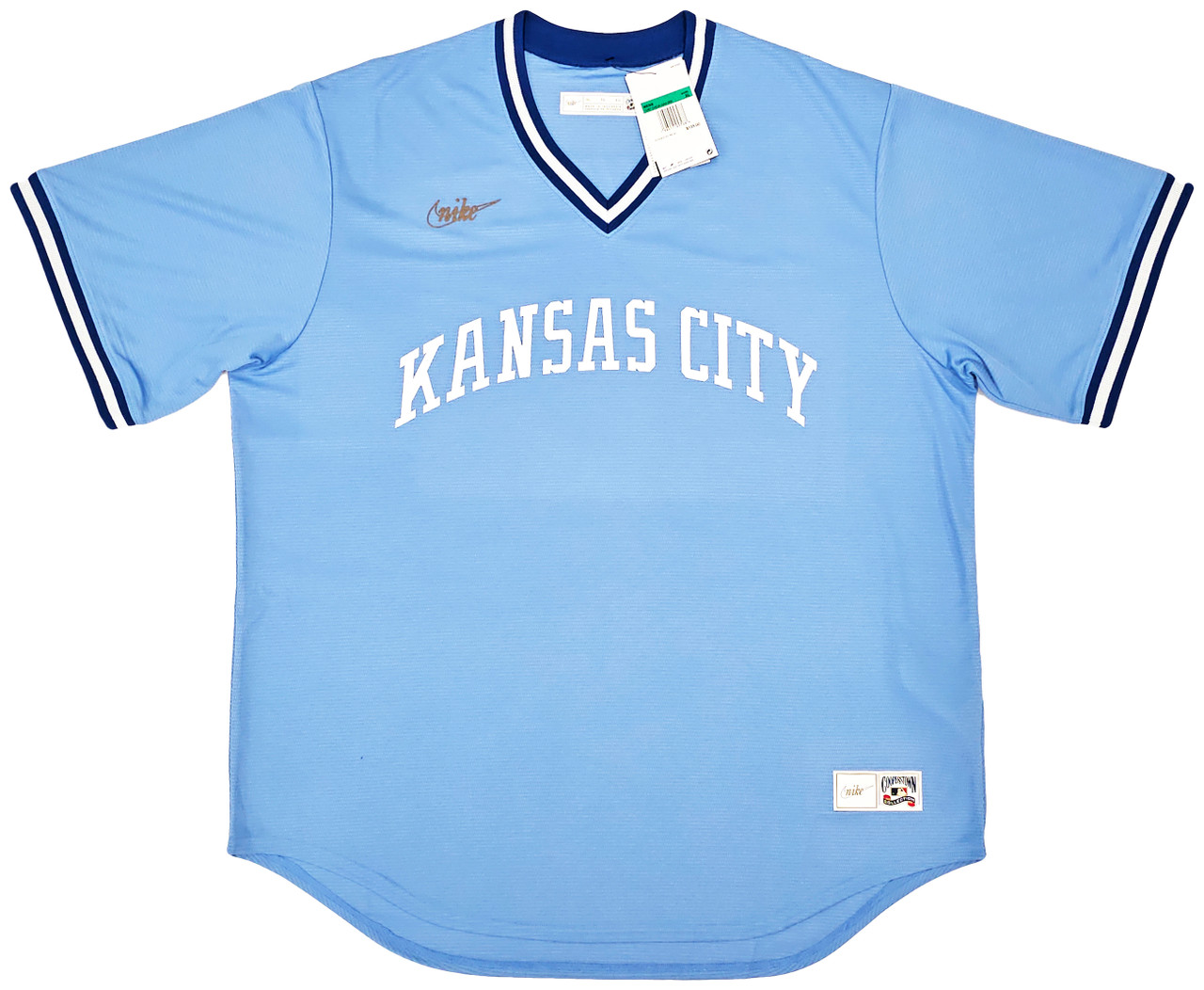 Kansas City Baseball Jersey Size L Cooperstown Collection By