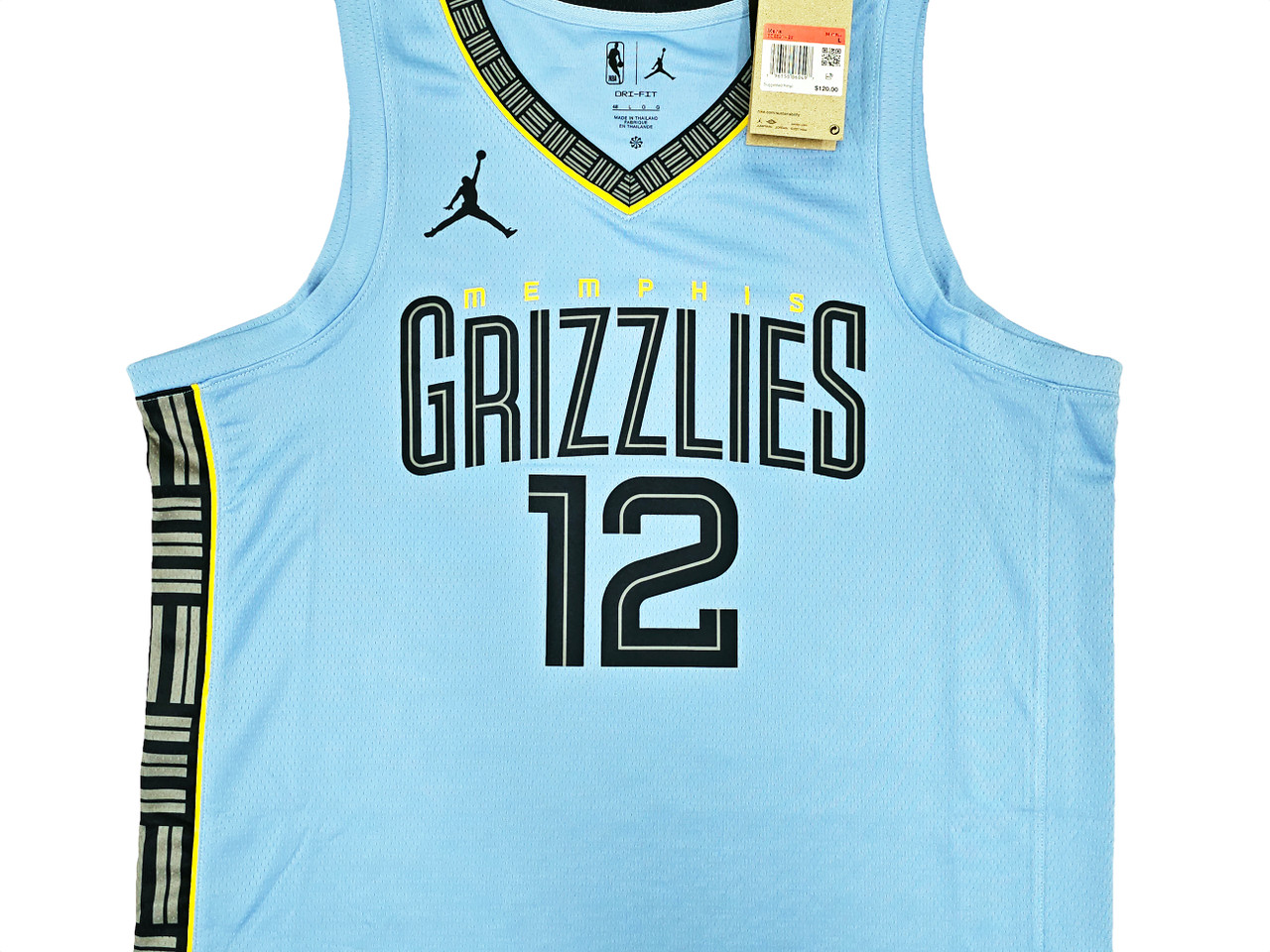 Youth Jordan Brand Ja Morant Light Blue Memphis Grizzlies Swingman Jersey - Statement Edition