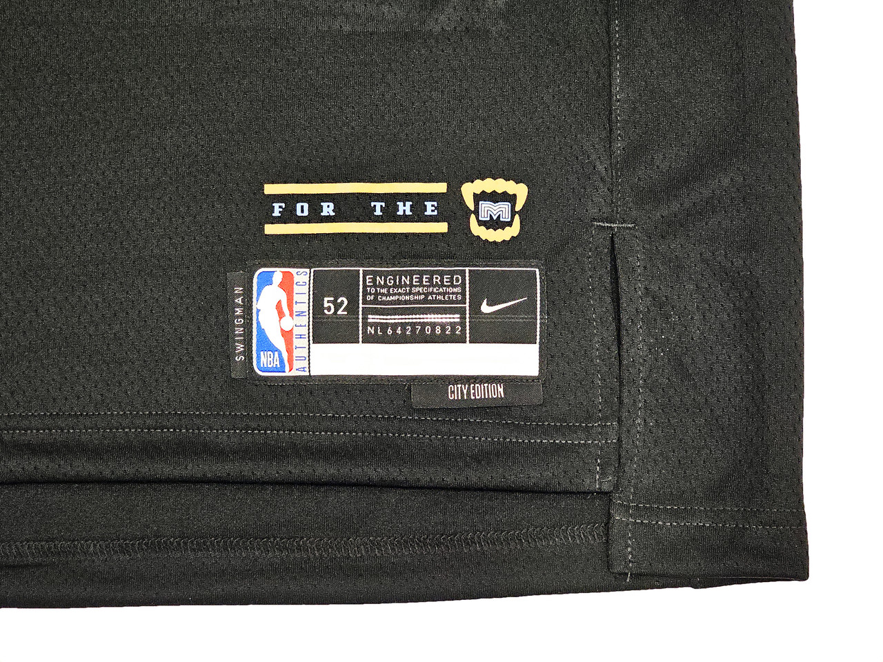 Memphis Grizzlies Ja Morant Autographed Black Nike City Edition Swingman Jersey Size 52 Beckett BAS QR