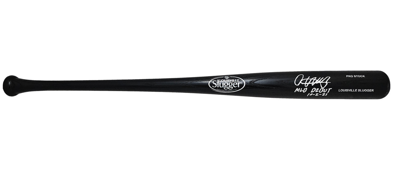  Oneil Cruz Autographed Blonde LS Pro Stock Bat Pirates M.L.B  Debut 10-2-21 Beckett BAS QR : Sports & Outdoors