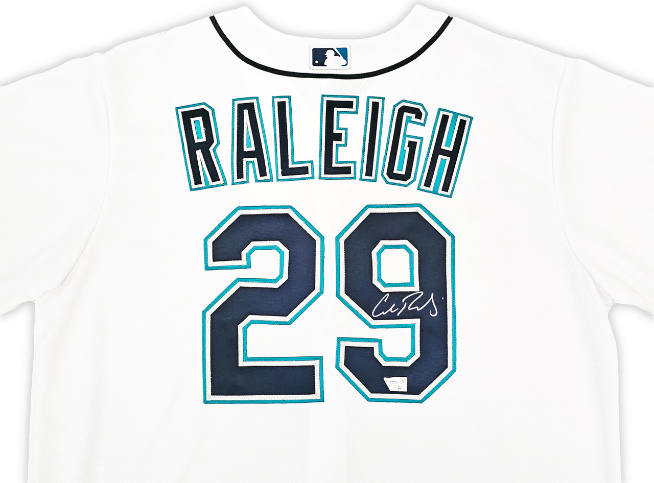 Nike Men's Seattle Mariners Cal Raleigh #29 Cool Base Jersey - White - M Each