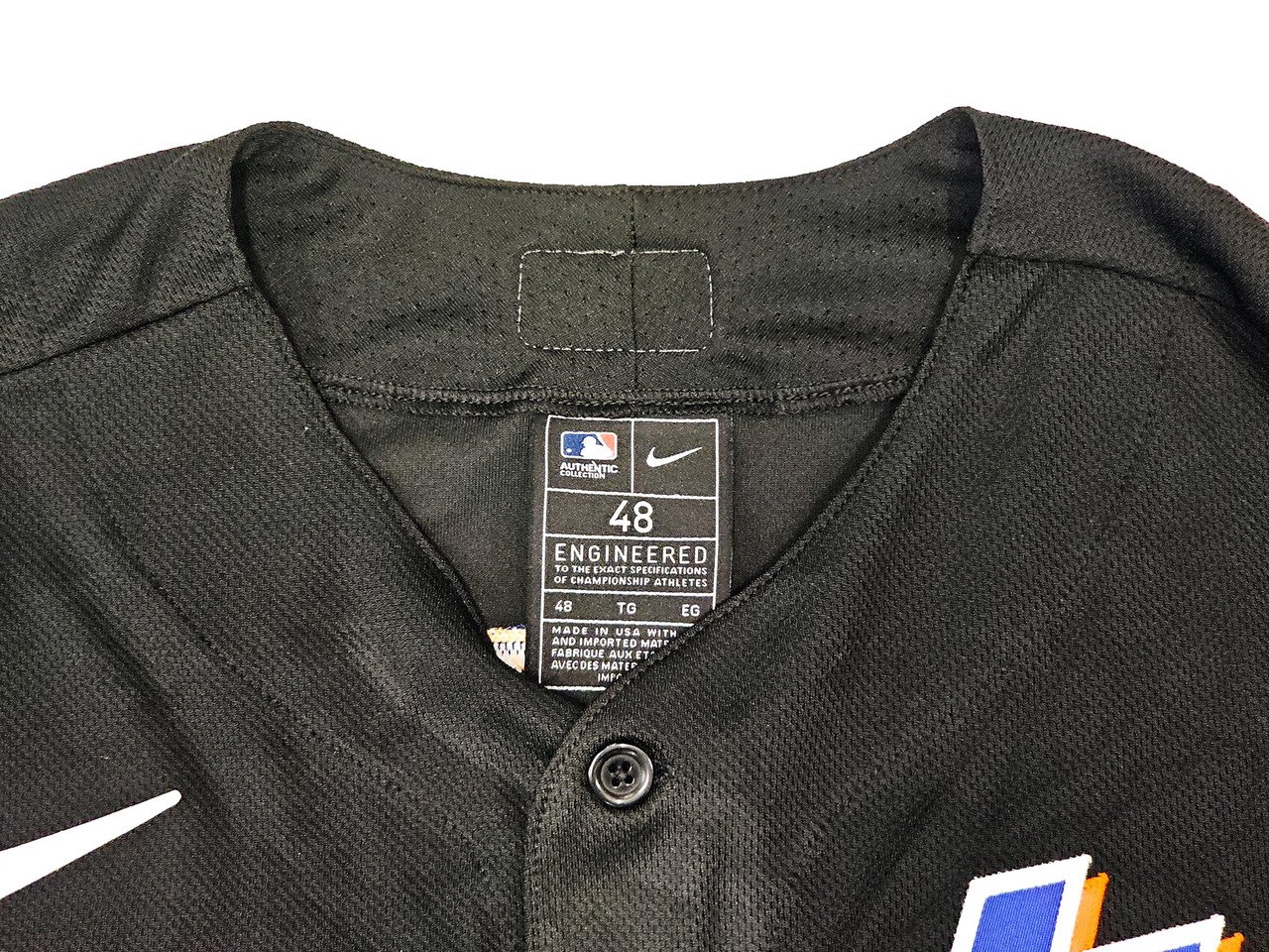 Mets Jacob deGrom Autographed Black Nike Authentic Jersey Size 44 Fanatics