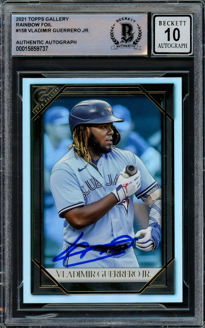 GUERRERO  JR. TOPPS  直筆サインカード Vladimir Guerrero Jr. Autographed 2021 Topps Gallery Rainbow Foil