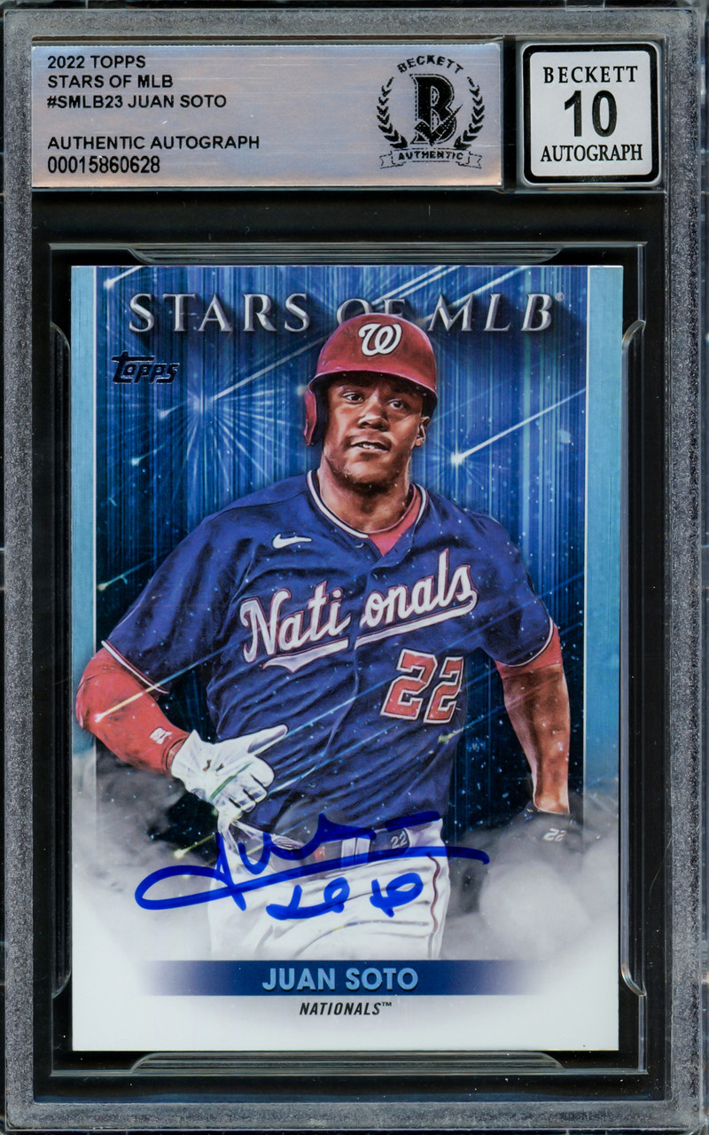 Juan Soto Autographed 2022 Topps Stars of MLB Card SMLB 23 New ...