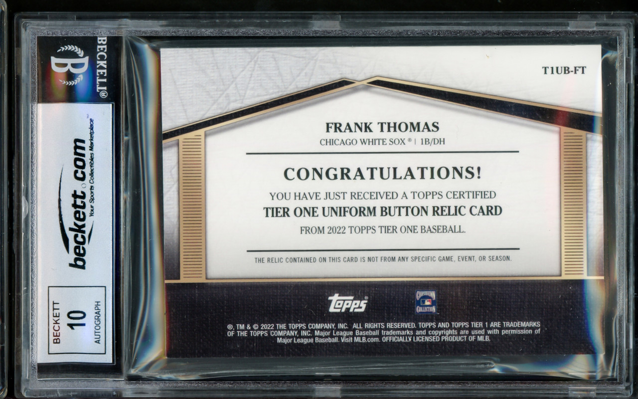 Frank Thomas Autographed 1996 SP Special FX Card #35 Chicago White Sox Auto  Grade Gem Mint 10 Beckett BAS #15860966 - Mill Creek Sports