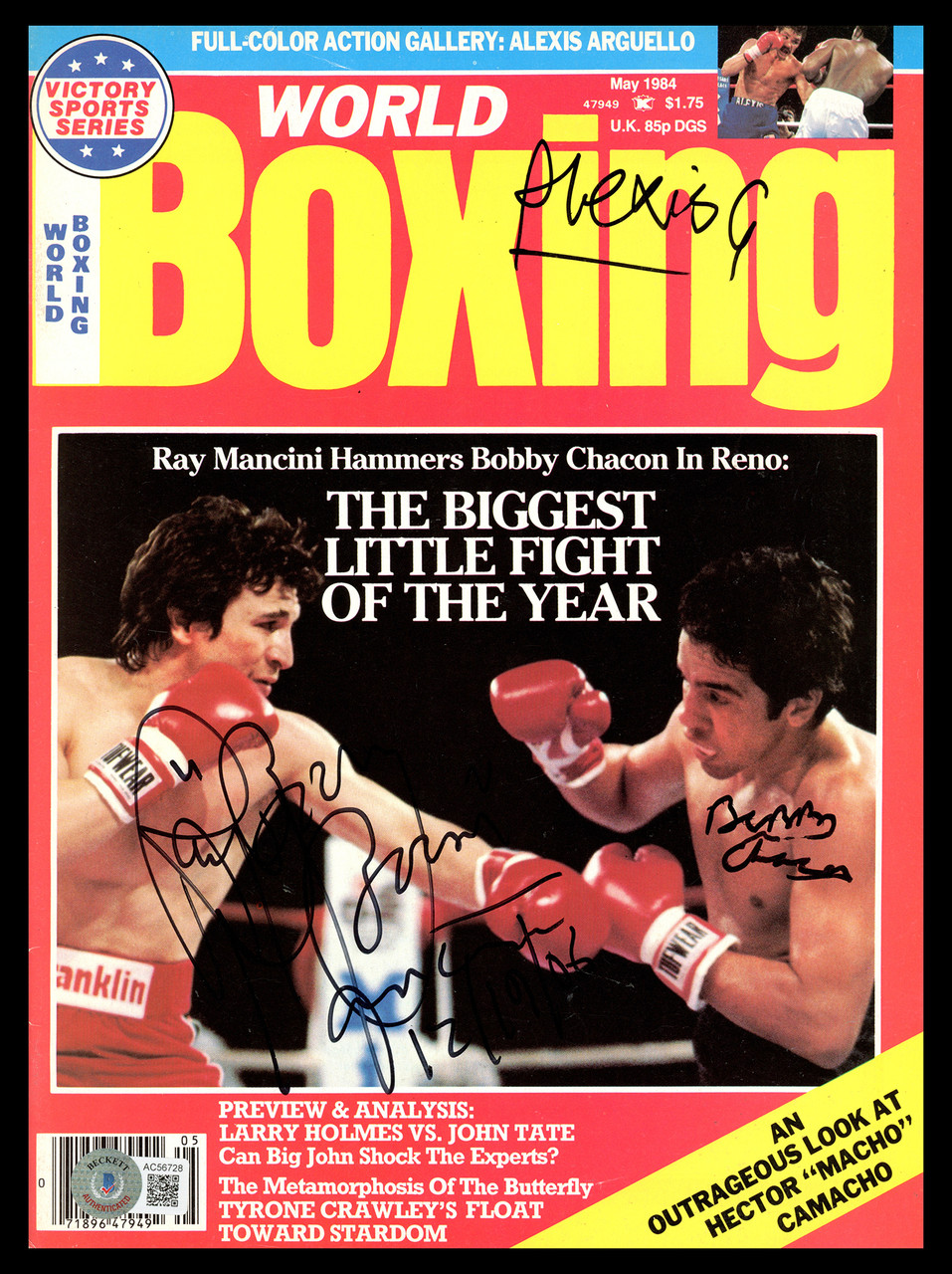 Ray Boom Boom Mancini - Autographed Inscribed Photograph