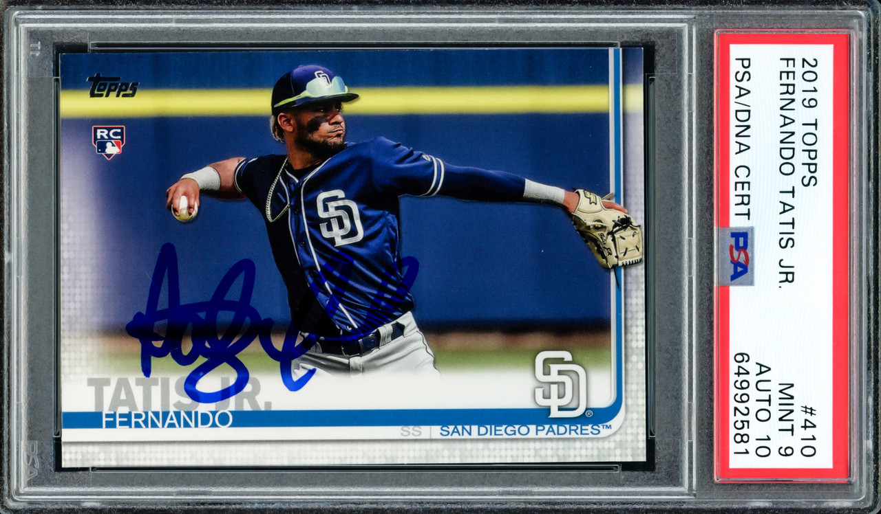 Fernando Tatis Jr. Autographed 2019 Topps Finest Refractor Rookie Card — RSA