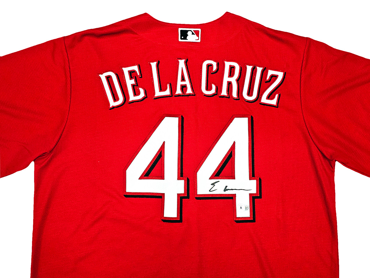 Cincinnati Reds Elly De La Cruz Autographed Red Nike Jersey Size L Beckett  BAS Witness Stock #220226 - Mill Creek Sports