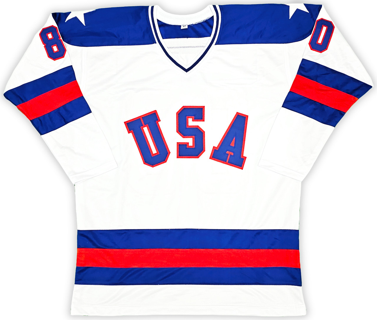 1980 Team USA Hockey Miracle on Ice Jersey Signed by (19) with Mike  Eruzione, Jim Craig, Ken Morrow, Buzz Schneider (Beckett)
