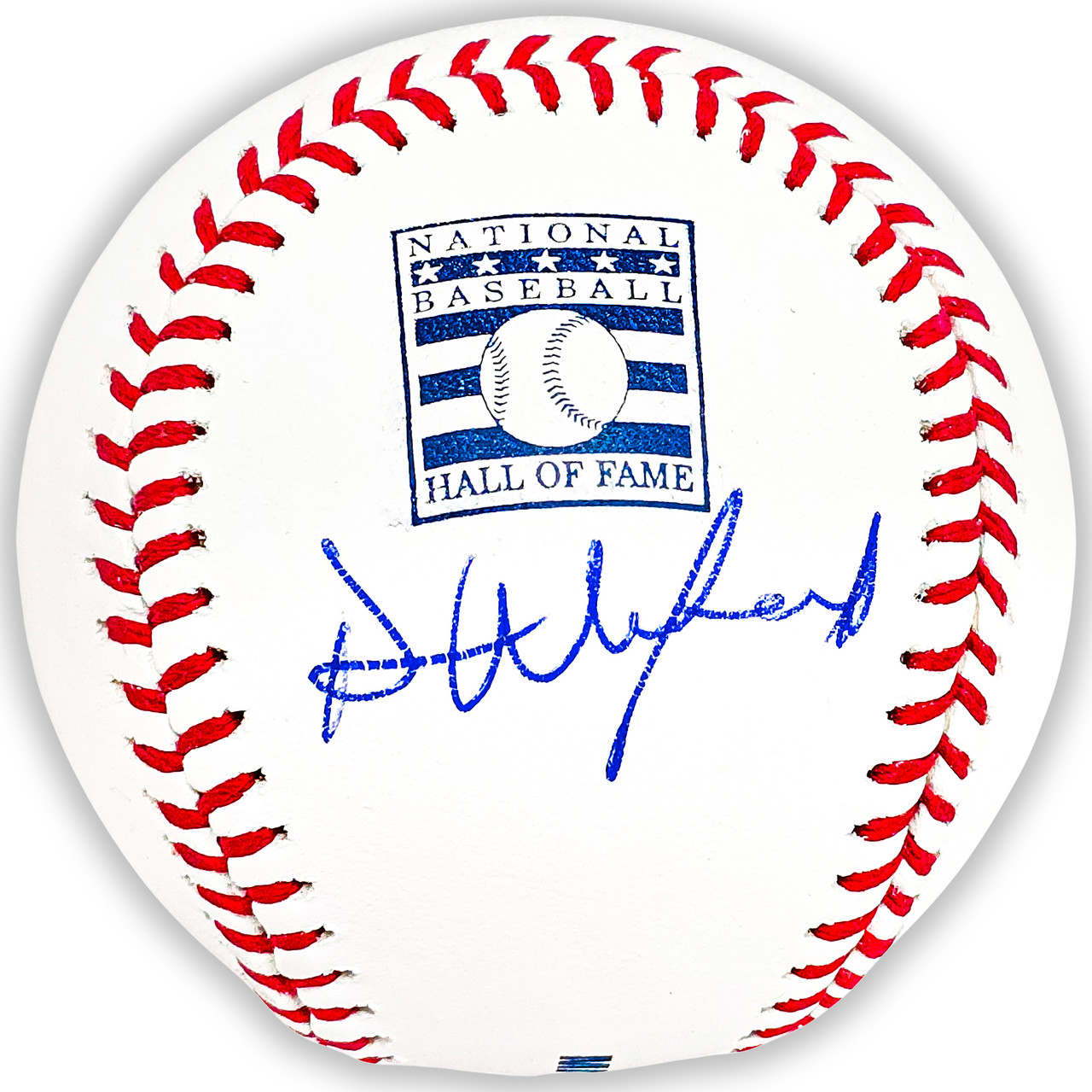 Dave Winfield Autographed Official Hall of Fame HOF Logo Baseball New York  Yankees Beckett BAS QR Stock #220374