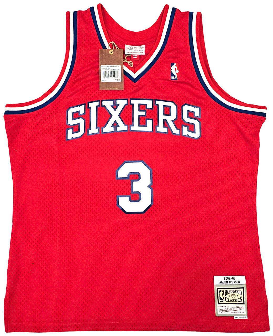 Mitchell & Ness Swingman Allen Iverson Philadelphia 76ers 2002-03 Jersey