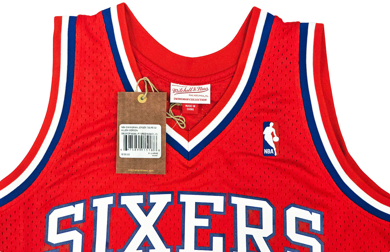 Mitchell & Ness Swingman Allen Iverson Philadelphia 76ers 2002-03 Jersey