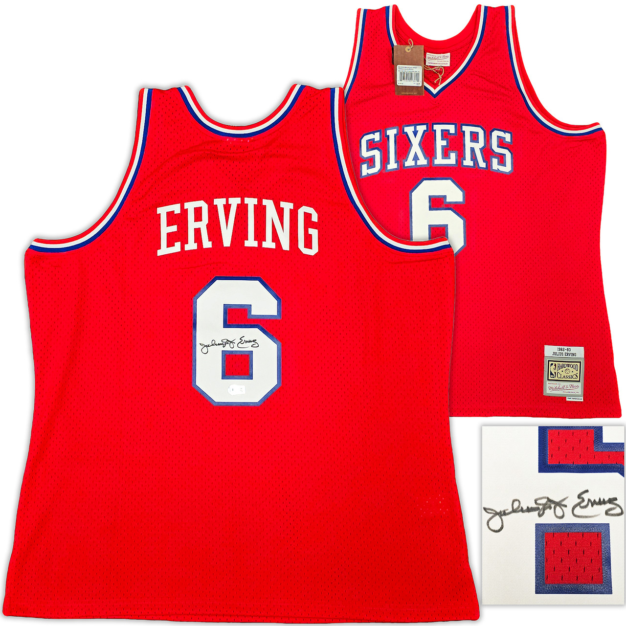 ウェア Sixers authentic uniform Mitchell & Ness Philadelphia 76ers Julius 