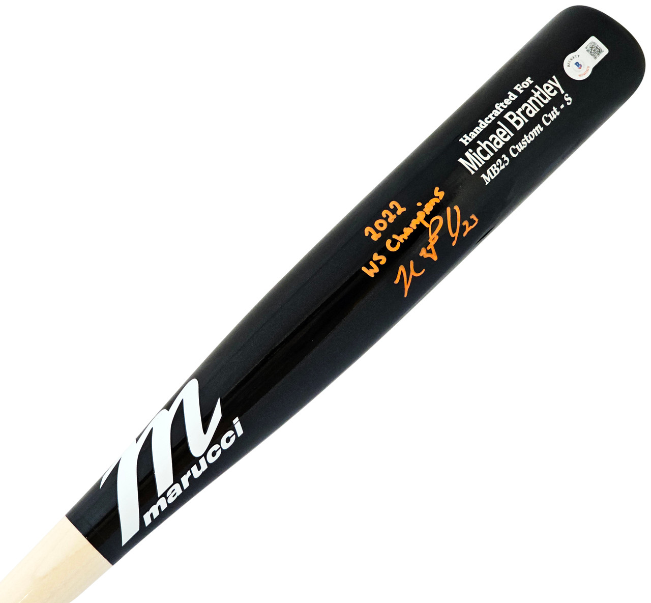 Alex Bregman Autographed Blonde Marucci Player Model Bat Houston Astros  Beckett BAS Witness
