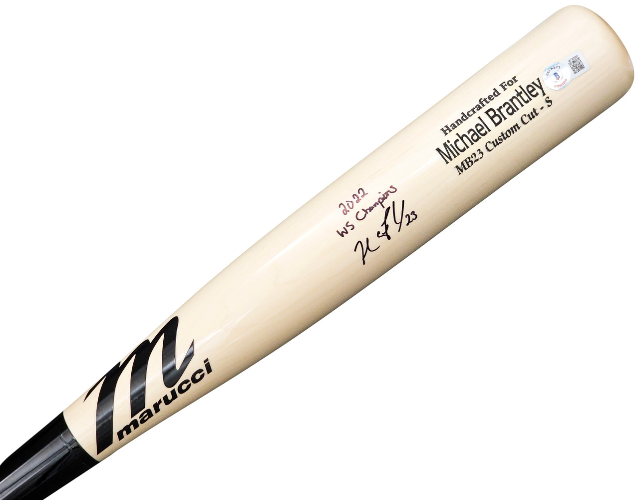 Michael Brantley Autographed Player Model Marucci Bat Houston