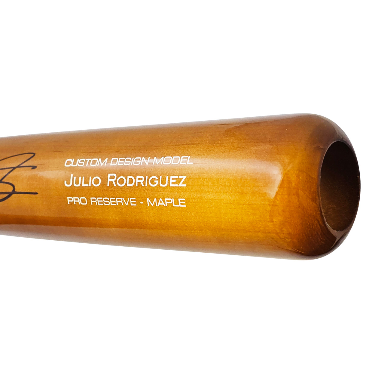 Julio Rodriguez Autographed Brown Victus Pro Reserve Maple Bat Seattle  Mariners 22 AL ROY Fanatics and MLB Holo Stock #220500