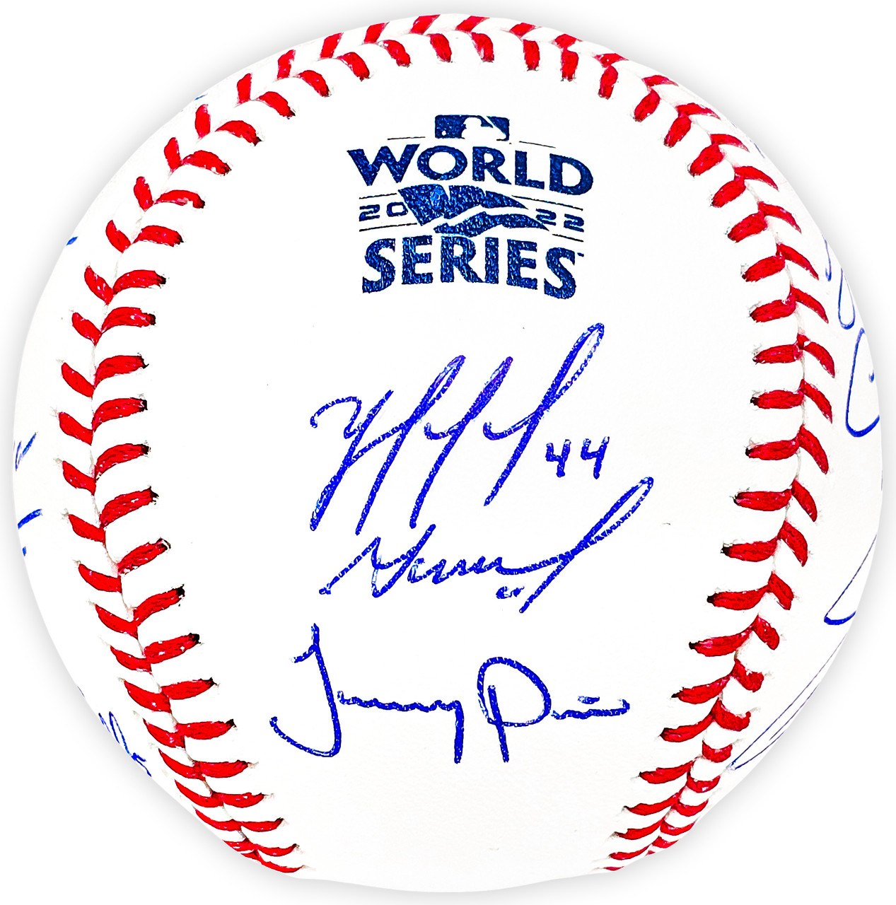 Jose Altuve Autographed 2022 World Series Baseball Houston Astros Beckett  BAS Witness Stock #215901