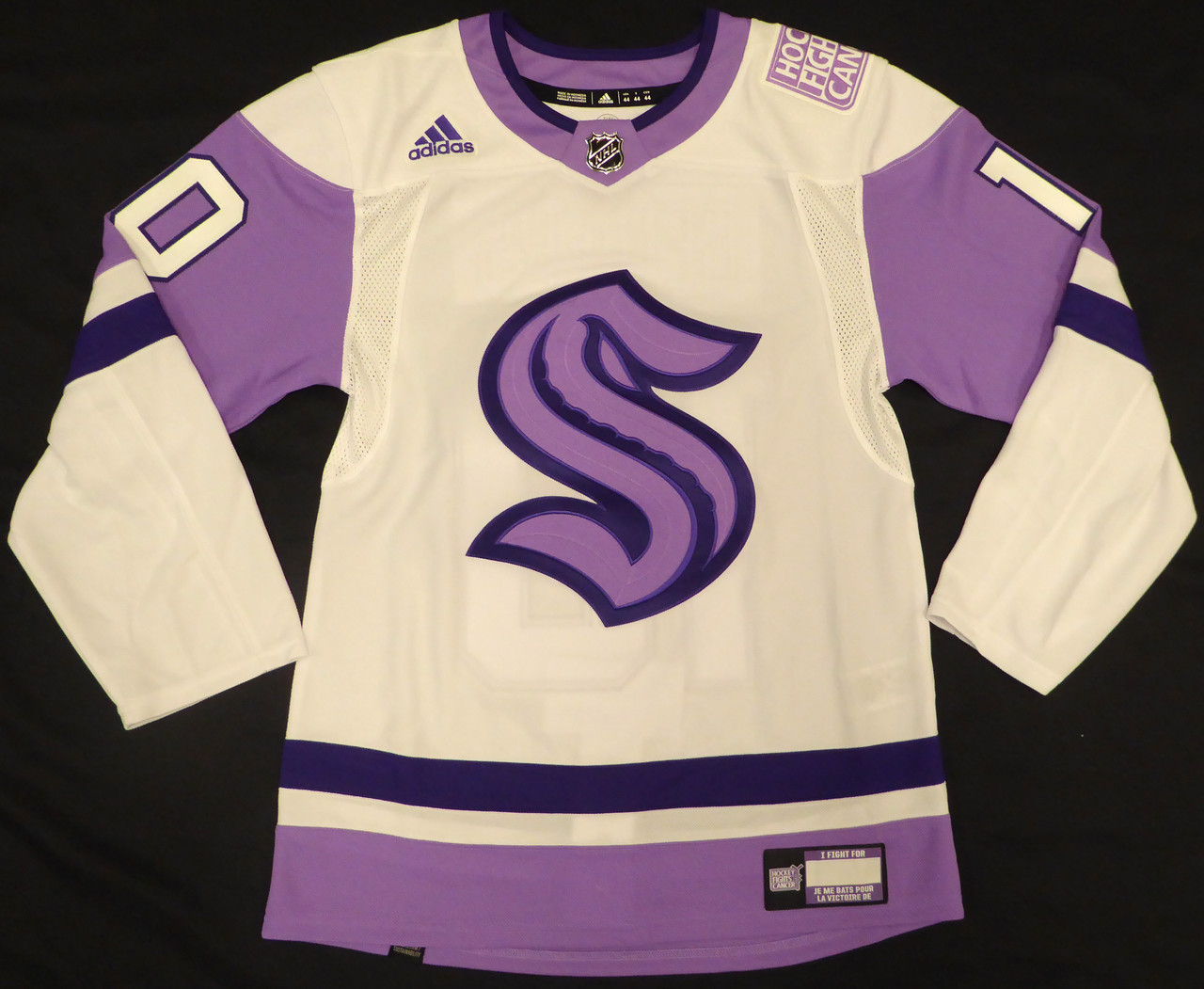 Boston Bruins Purple Hockey Fights Cancer NHL Jersey