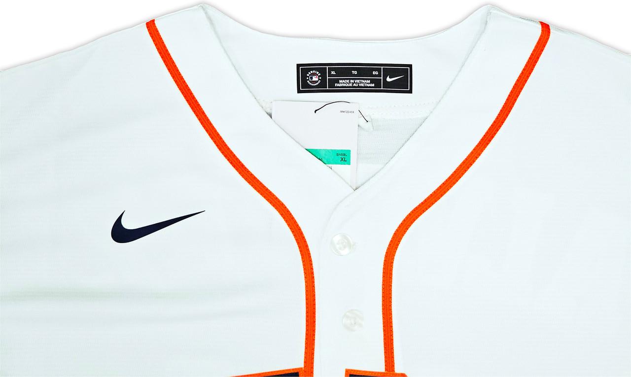 Houston Astros Yordan Alvarez Autographed White Nike Jersey Size