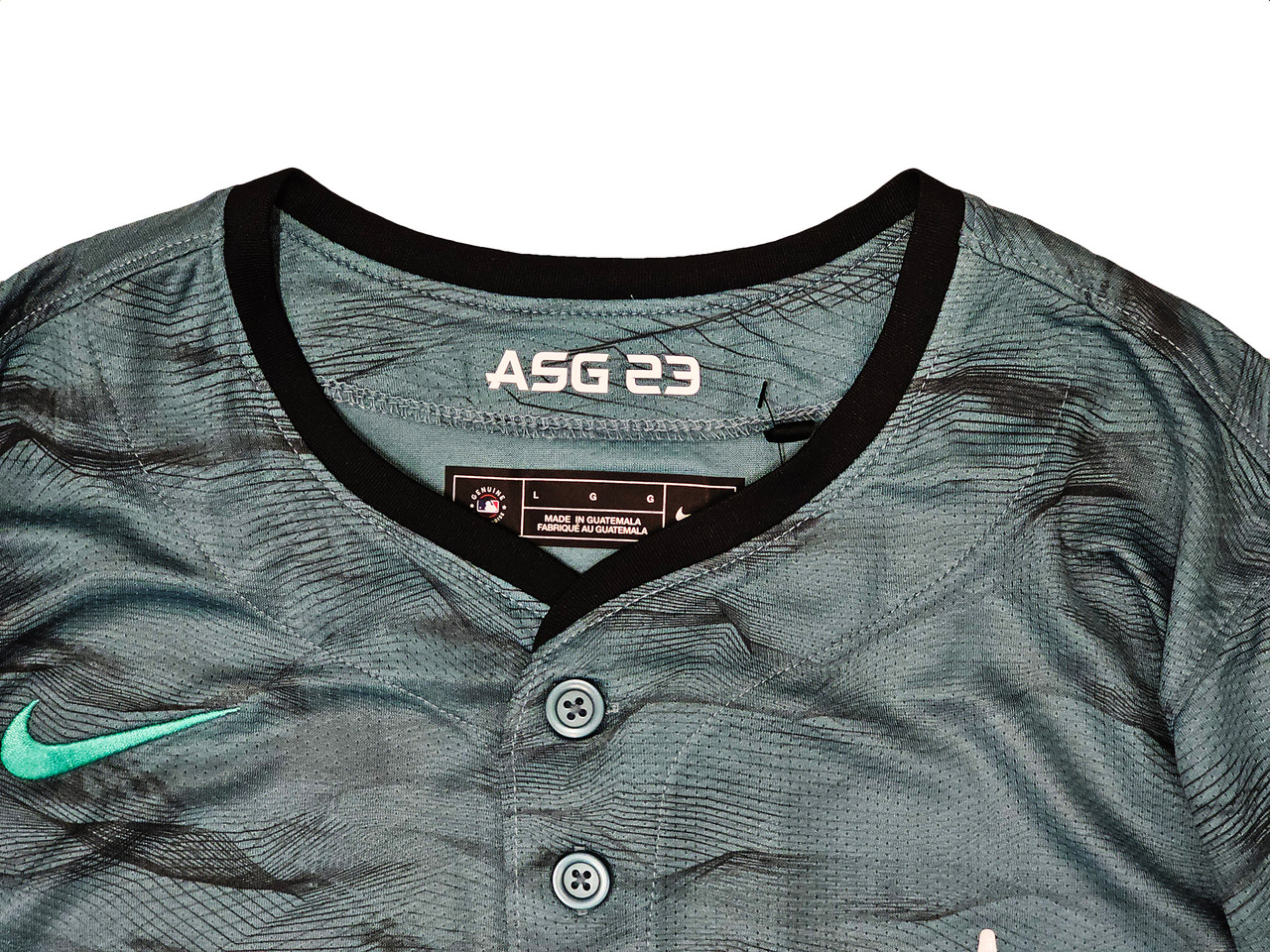 Seattle Mariners Julio Rodriguez Autographed Teal Nike 2023 MLB