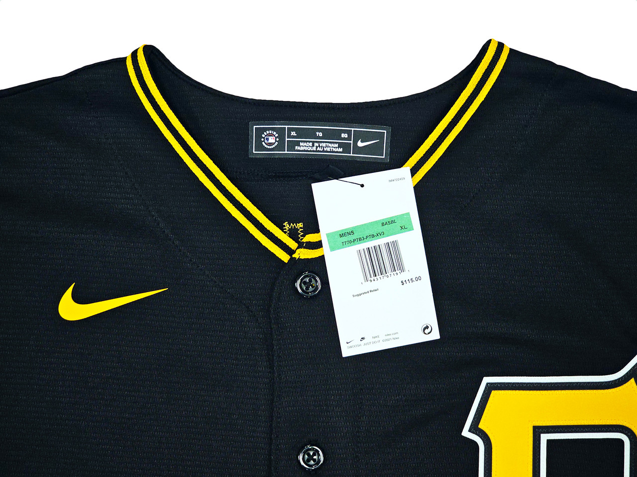 Pittsburgh Pirates Oneil Cruz Autographed Black Nike Jersey Size XL MLB  Debut 10-2-21 Beckett BAS QR Stock #220601 - Mill Creek Sports