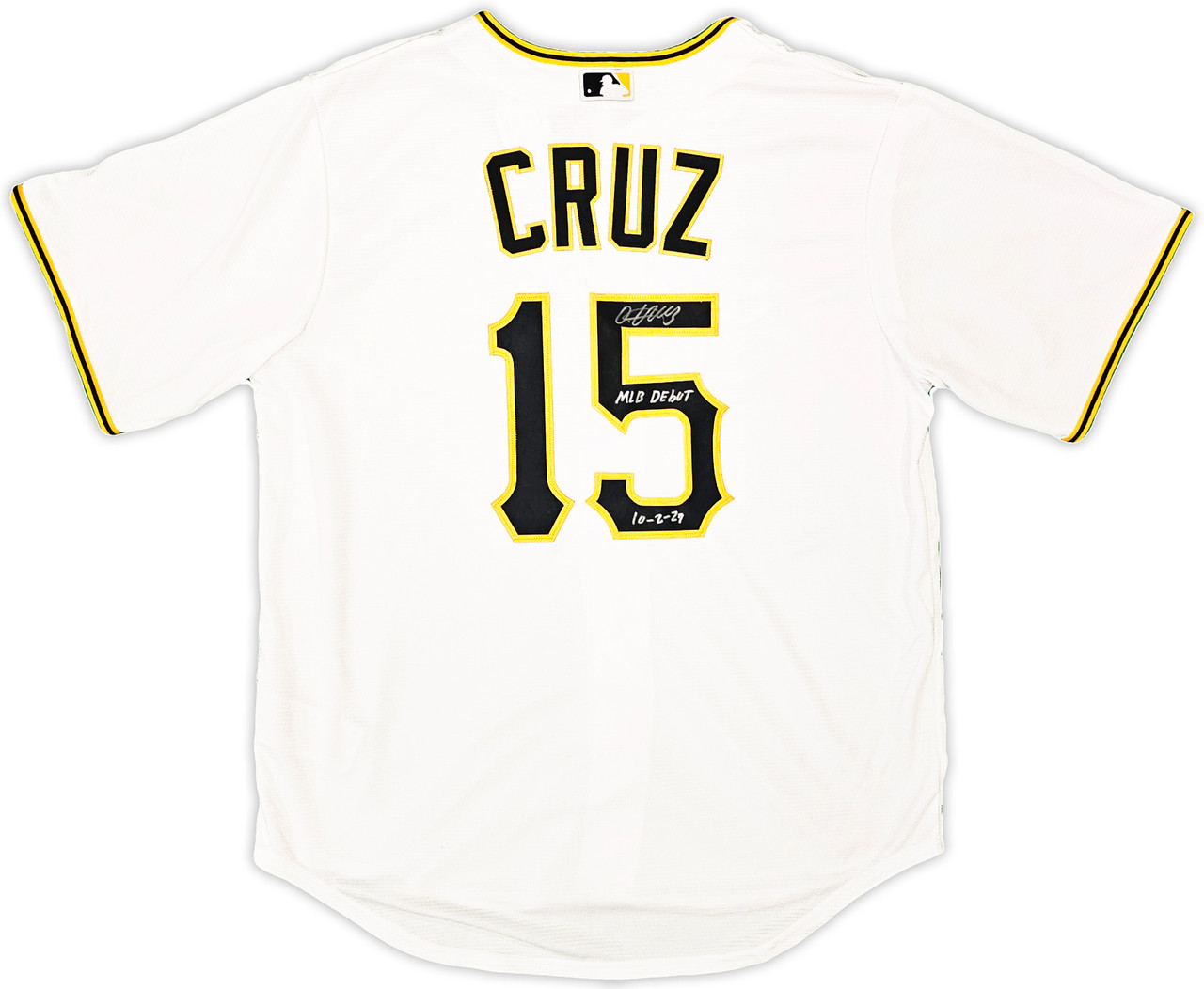 Oneil Cruz Pittsburgh Pirates Signed Authentic Nike White Jersey