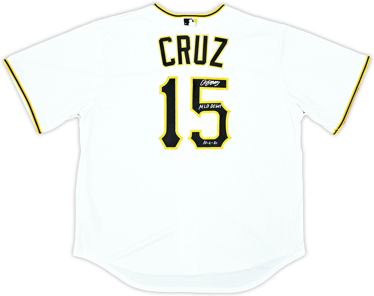 Pittsburgh Pirates Oneil Cruz Autographed White Nike Jersey Size XL MLB  Debut 10-2-21 Beckett BAS QR Stock #220603