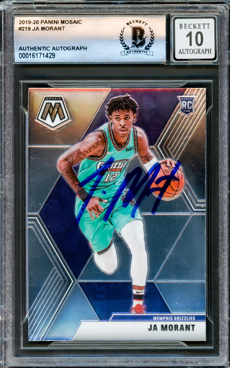 NBA JA MORANT ROOKIE CARD 2019-20 PANINI MOSAIC BASKETBALL MEMPHIS GRIZZLIES No.219 ジャ・モラント バスケットボール グリズリーズ