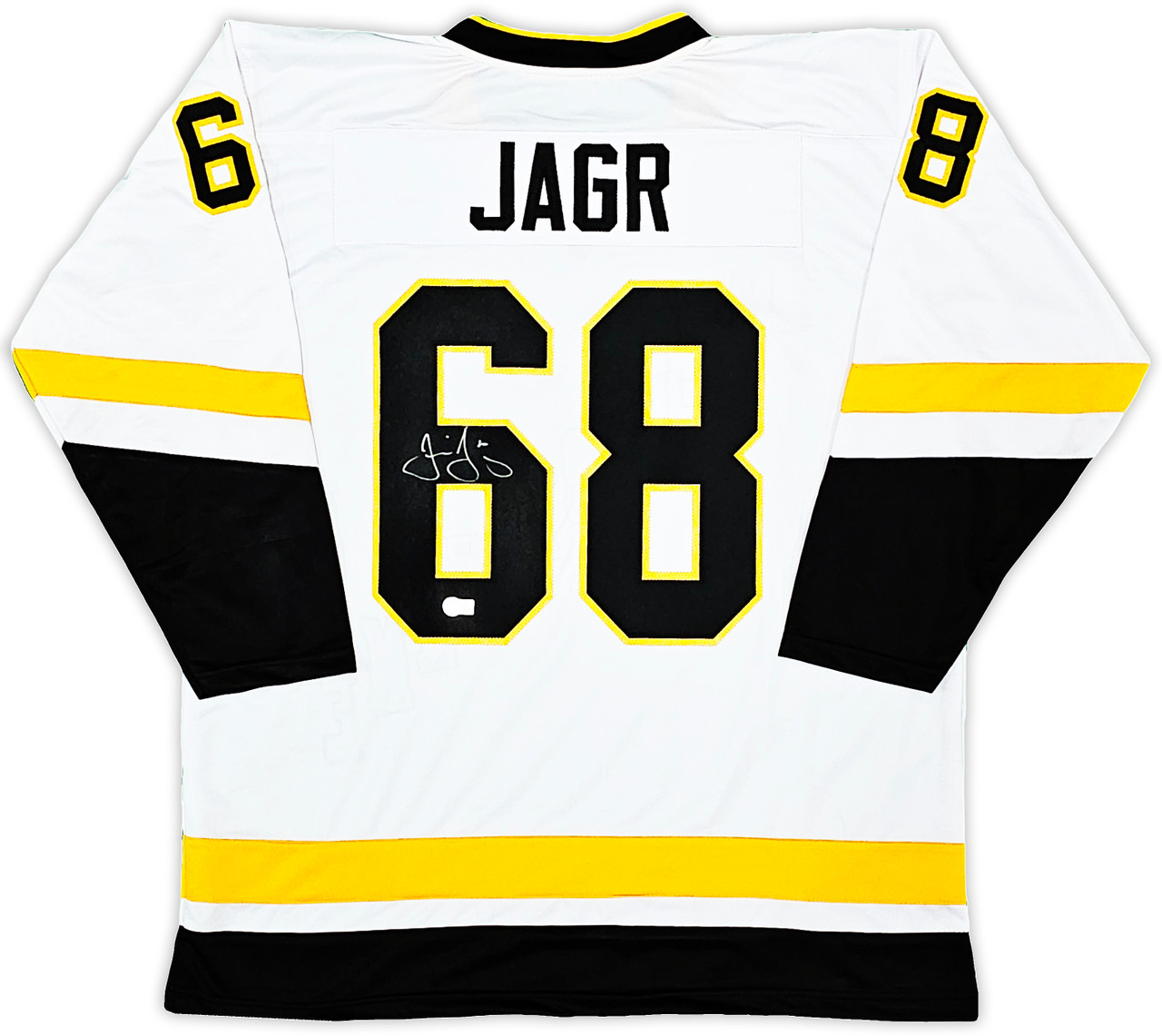 Jaromir Jagr Signed Penguins Jersey (Beckett COA)