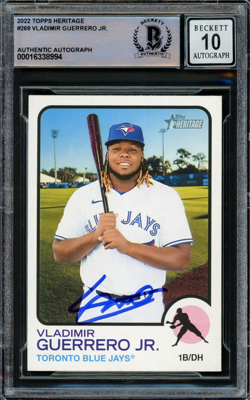 Vladimir Guerrero Jr. Autographed 2022 Topps Heritage Card #269