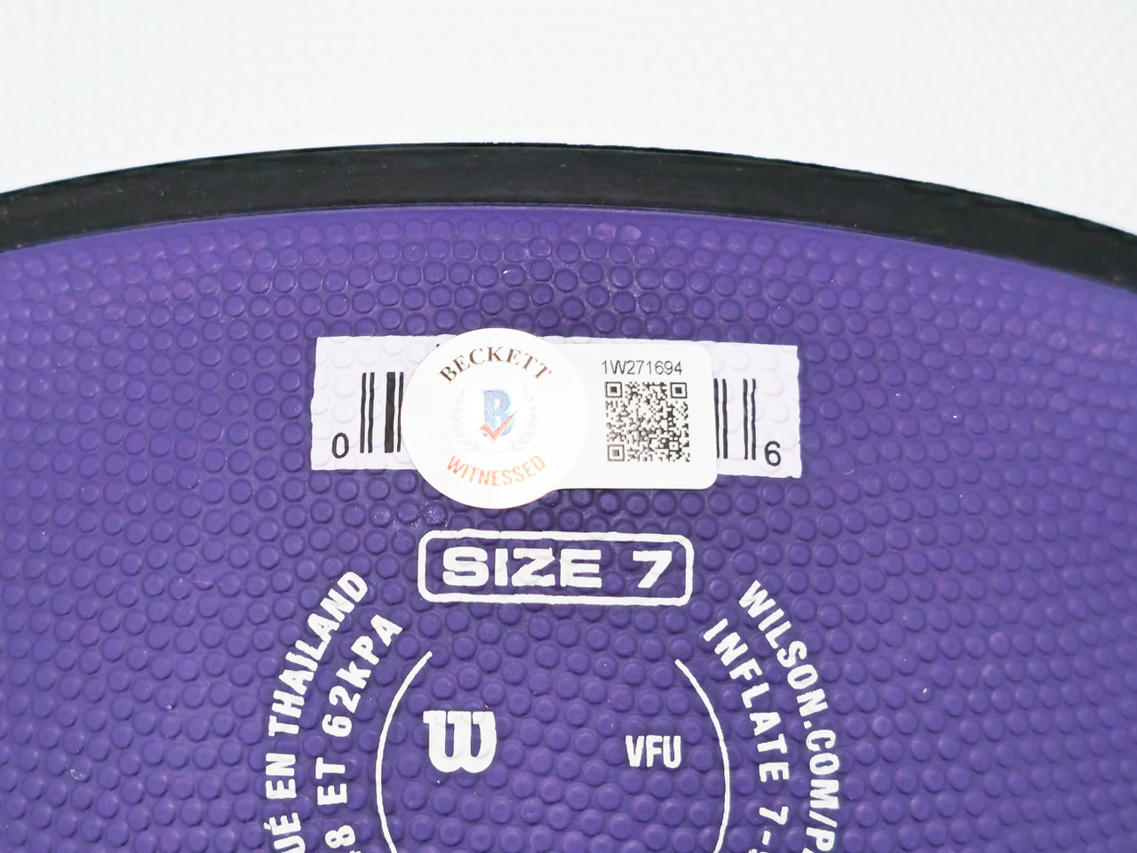 John Stockton Autographed Purple & White City Edition