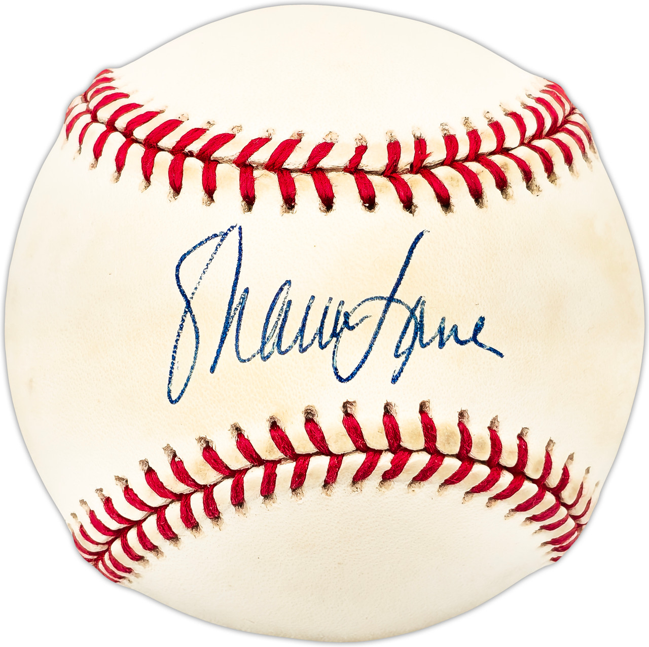 Marvin Lane Autographed Official AL Baseball Detroit Tigers