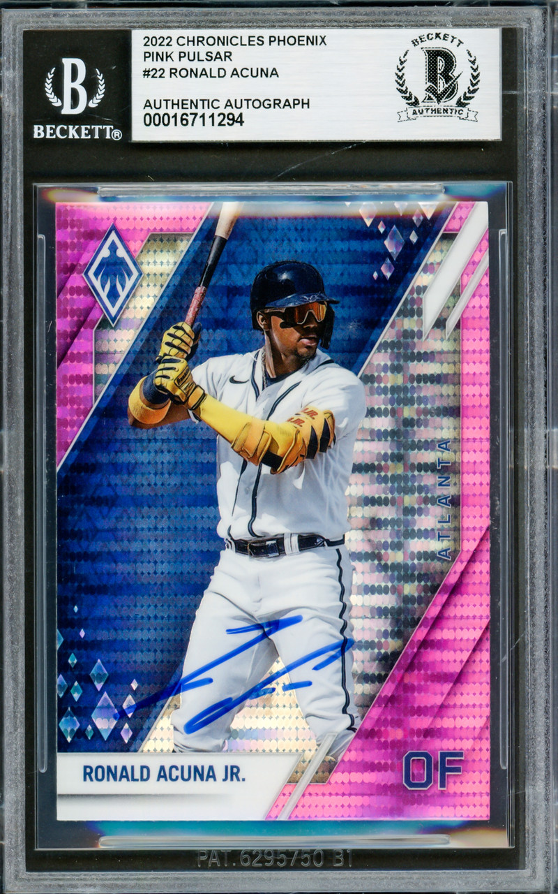 Arcana1～12 Ronald Acuna Jr. Autographed 2022 Panini Phoenix Pink Pulsar