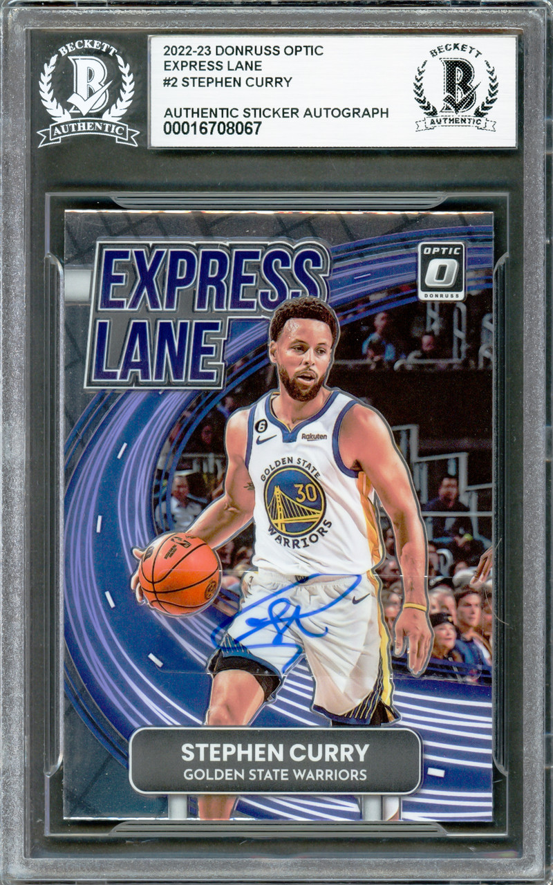 Stephen Curry Autographed 2022-23 Donruss Optic Express Lane