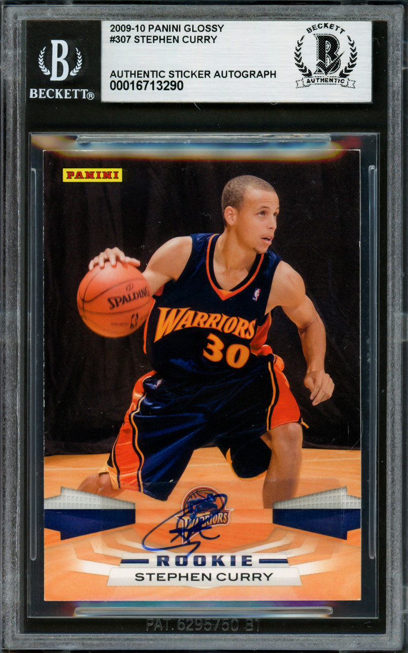 Stephen Curry Autographed 2009-10 Panini Glossy Rookie Card